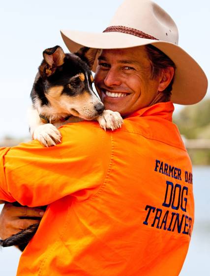 David Graham with one of his dogs