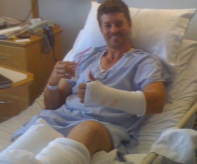 David Graham aka Farmer Dave in Hospital